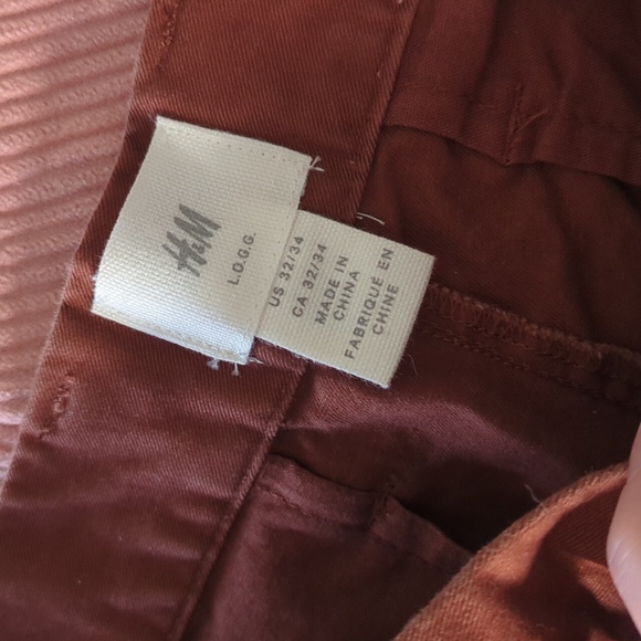 H&M Brown/Copper Slim Fit Stretch Chino - Picture 4 of 5